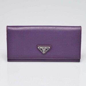 Prada Iris Saffiano Leather Long Wallet M201A